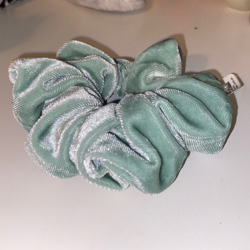 NWT Teal velvet scrunchie